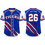 Tex Town Tigers Alternate Jersey, Flatback Mesh