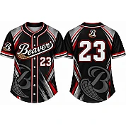 Vienna Beavers Alternate Jersey, Flatback Mesh