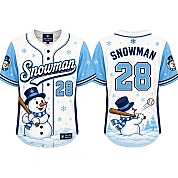  Party Jersey Mesh: Snowman