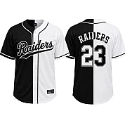  Party Jersey Mesh: Split Black white