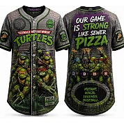  Party Jersey Mesh: Turtles  Grey