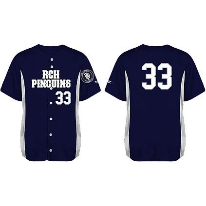 RCH Pinguins Jersey, Navy/Grey: Flatback Mesh