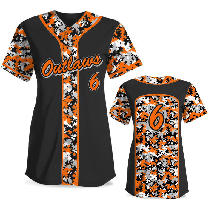 CamoSoul Digital FP Jersey SS Full-Button