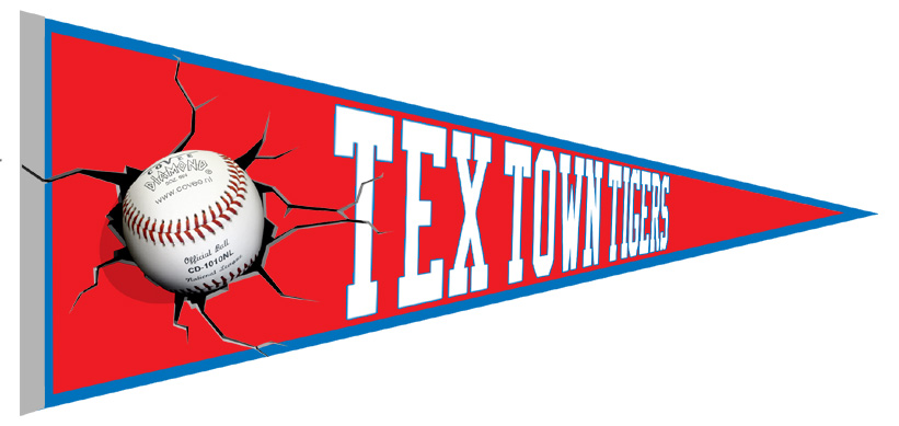 Tex Town Tigers Pennant