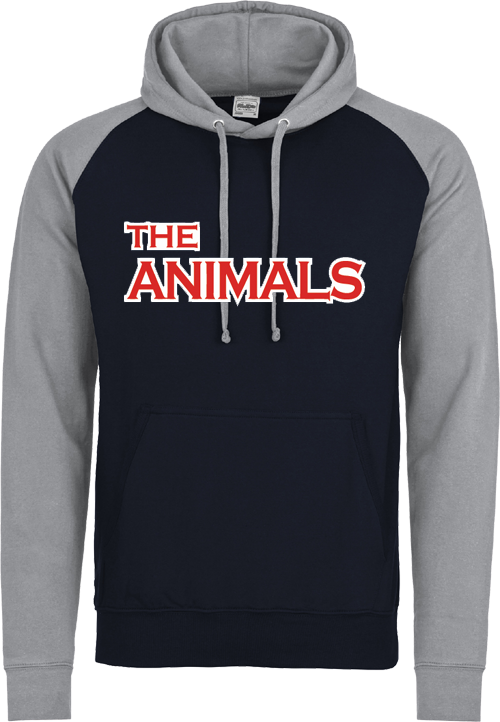 Felpa con cappuccio a contrasto Animals