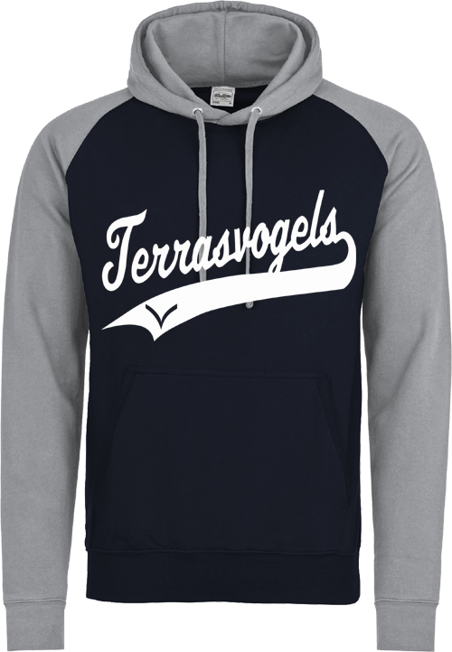Terrasvogels Softbal Felpa con cappuccio a contrasto