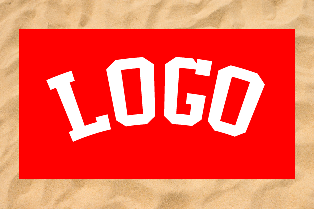 Asciugamano da spiaggia Club All-Over: Logo del club