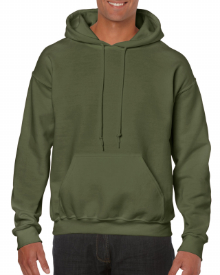 Felpa con cappuccio: Verde militare