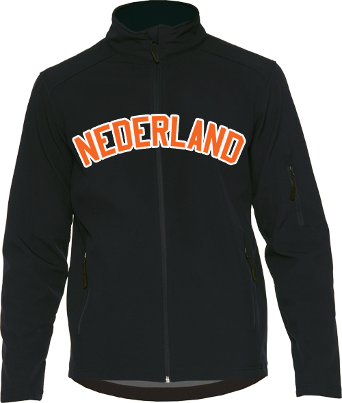 Giacca Softshell Nederland: Nero