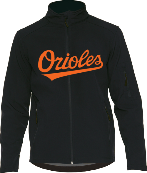 Giacca Softshell Orioles: Nero
