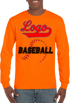 Club T-Shirt, Lange Mouw: Honkbalnaden