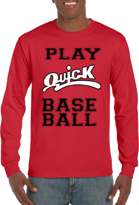 Maglietta Club, manica lunga: Play Baseball
