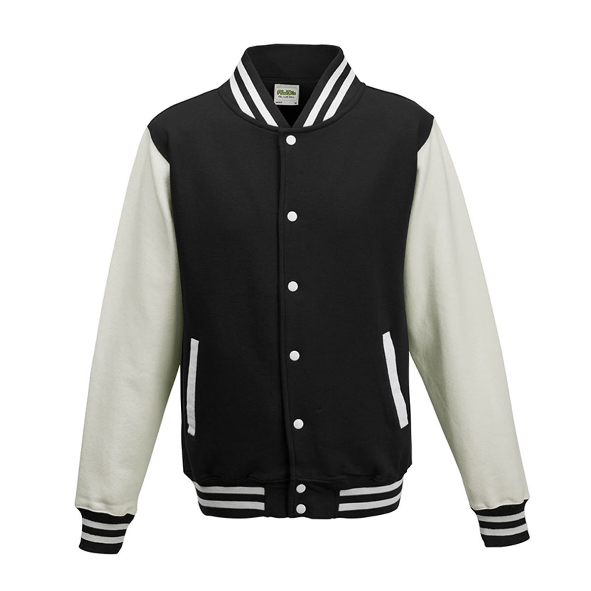 Varsity Jacket Jet Black/White