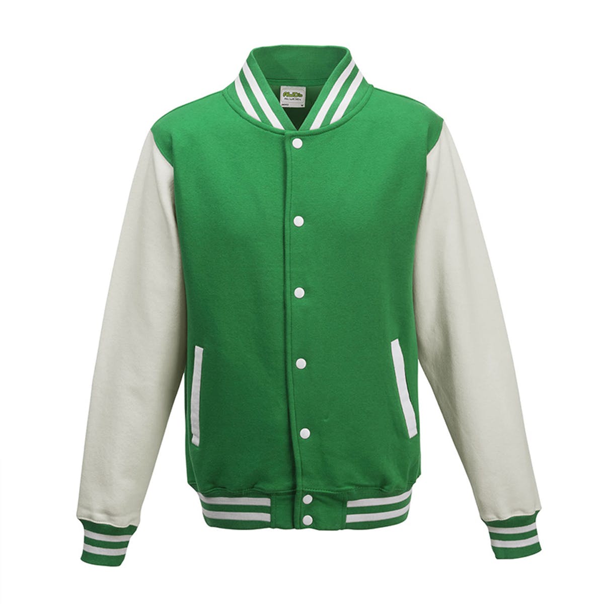 Giacca Varsity Verde Kelly/Bianco