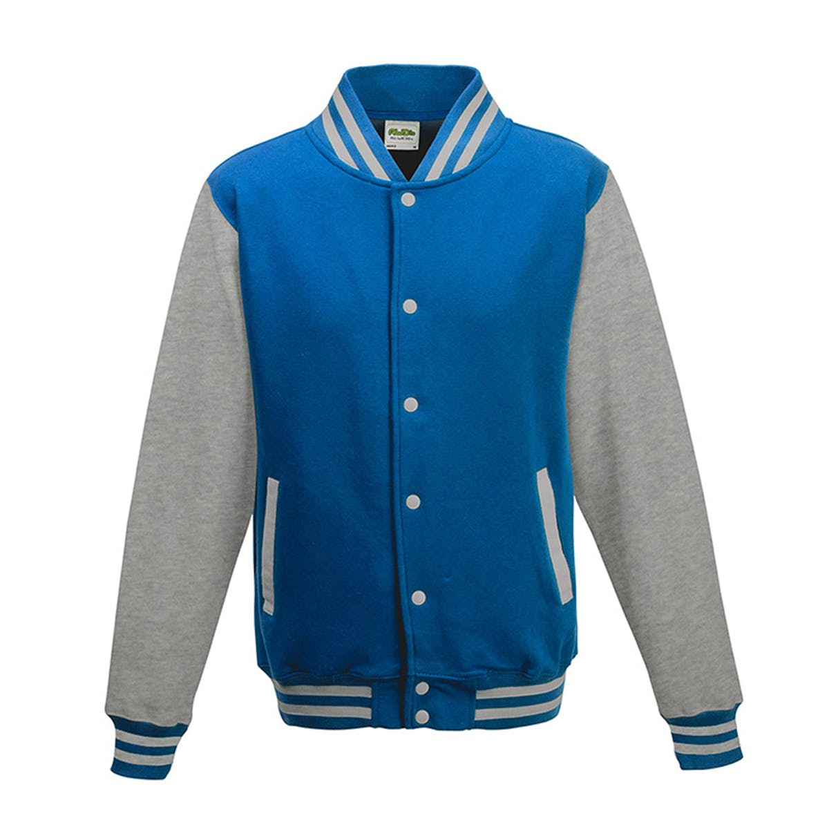Varsity Jacket Sapphire/Heather Grey