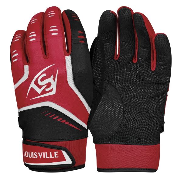 Louisville Slugger Omaha Batting gloves, Red