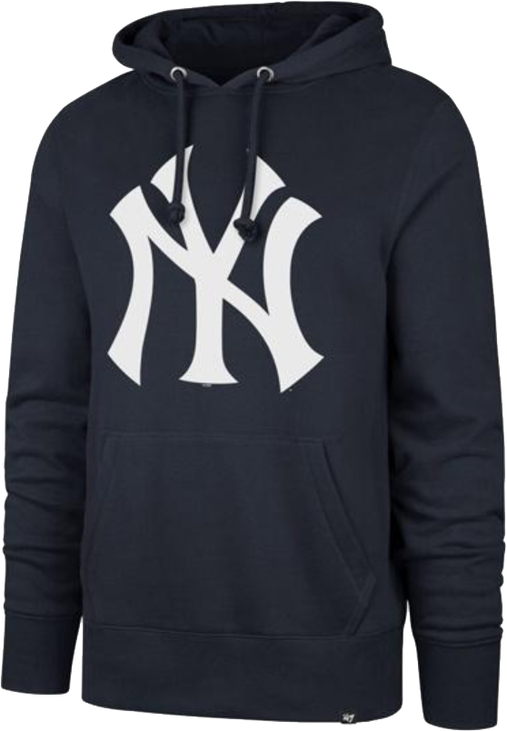 Felpa con cappuccio 47 Brand Yankees Navy Headline