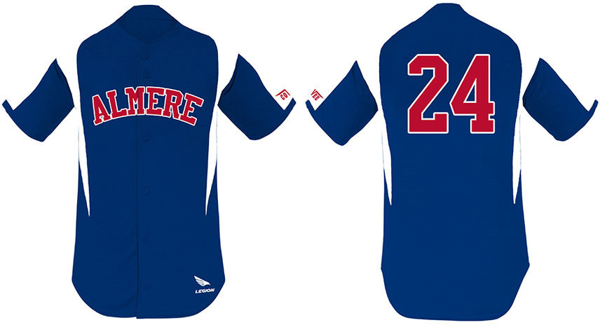 Almere 90 Jersey: Royal/white