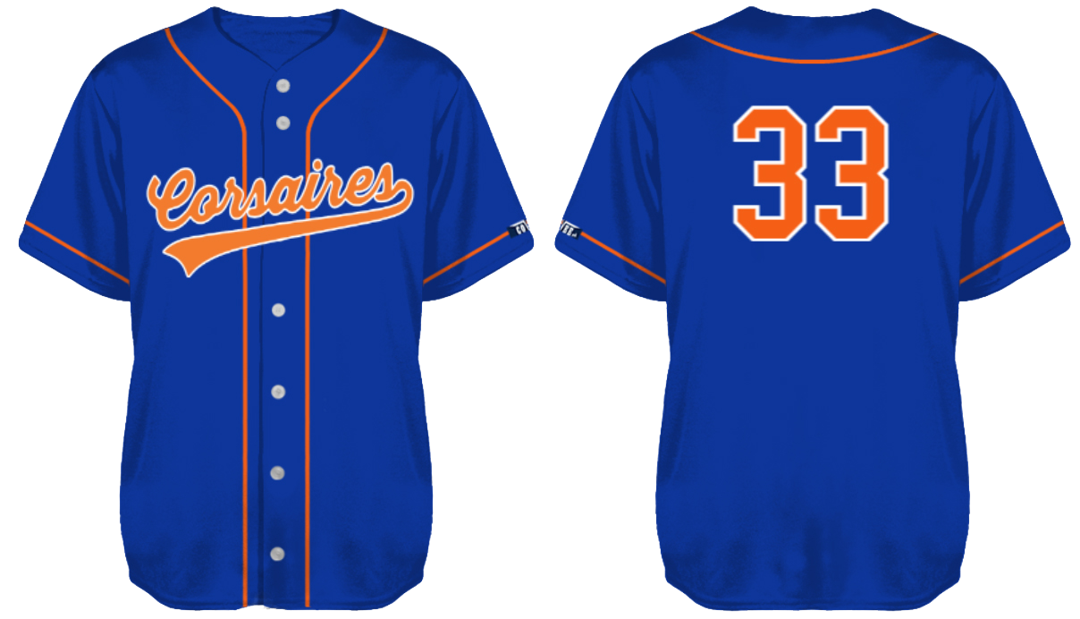 Corsaires de Andernos Jersey, Royal: Flatback Mesh