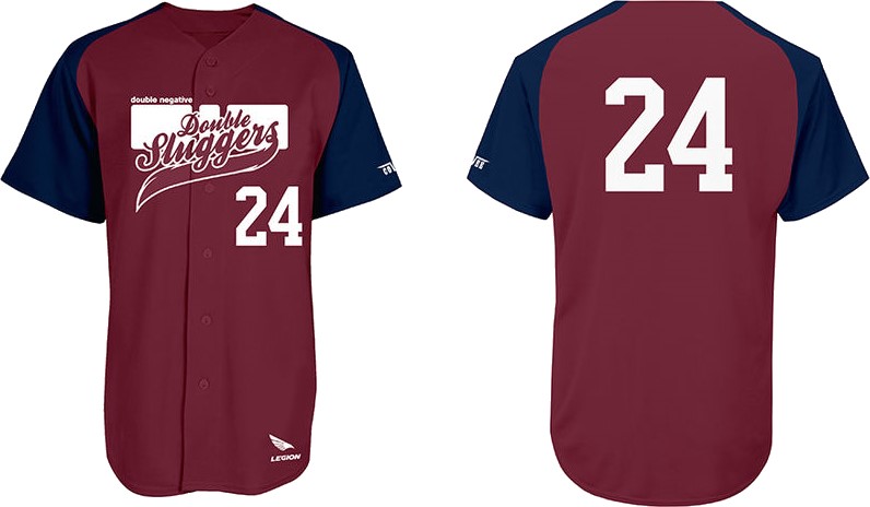 Double Sluggers Jersey: Navy Sleeves