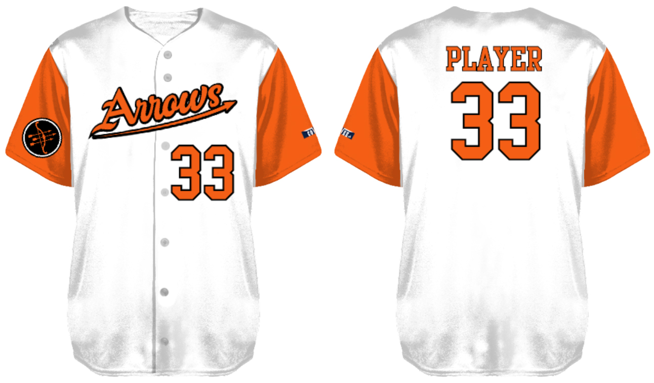 Arrows Jersey, Orange/White