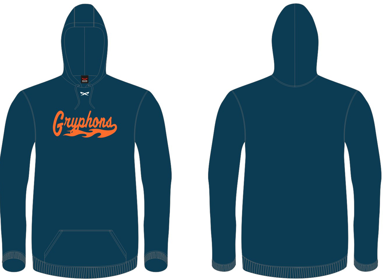 Gryphons Hoodie: Flames