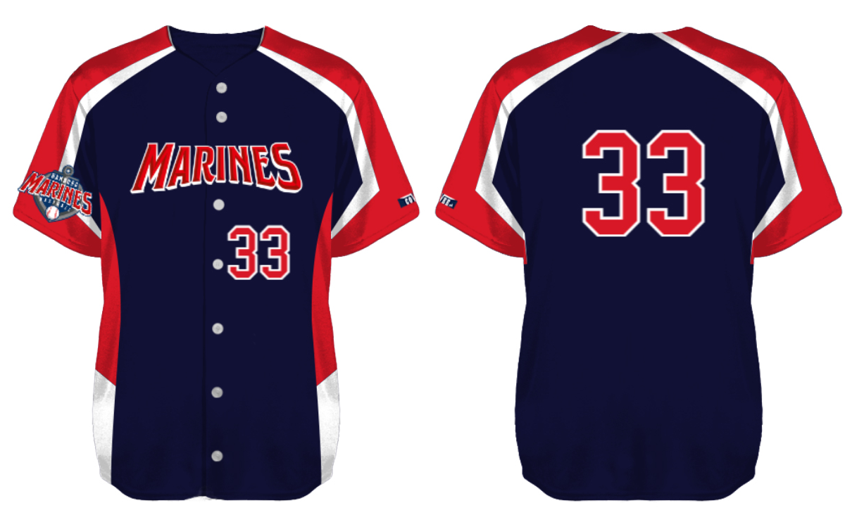 Maglia Hamburg Marines, Cannon maglia con retro piatto: Navy