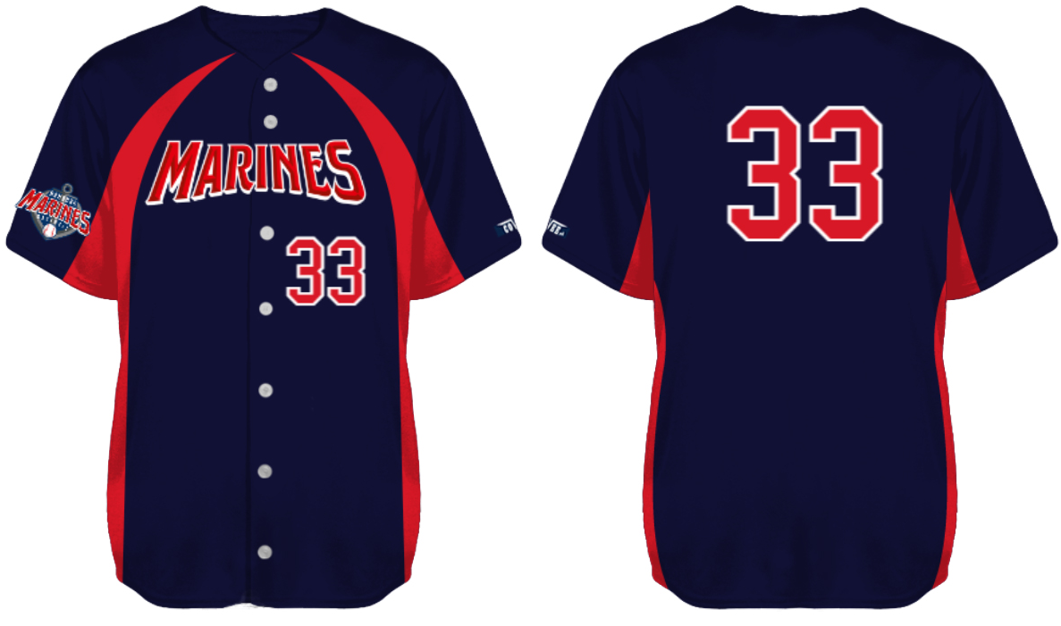 Maglia Hamburg Marines, Speed maglia con retro piatto: Navy