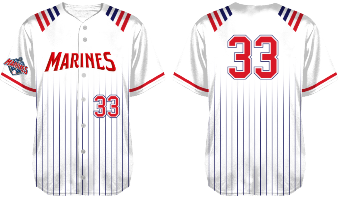 Hamburg Marines Jersey, Upperdeck Flatback Mesh: White