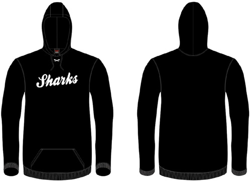 Sefton Sharks Hoody: Black