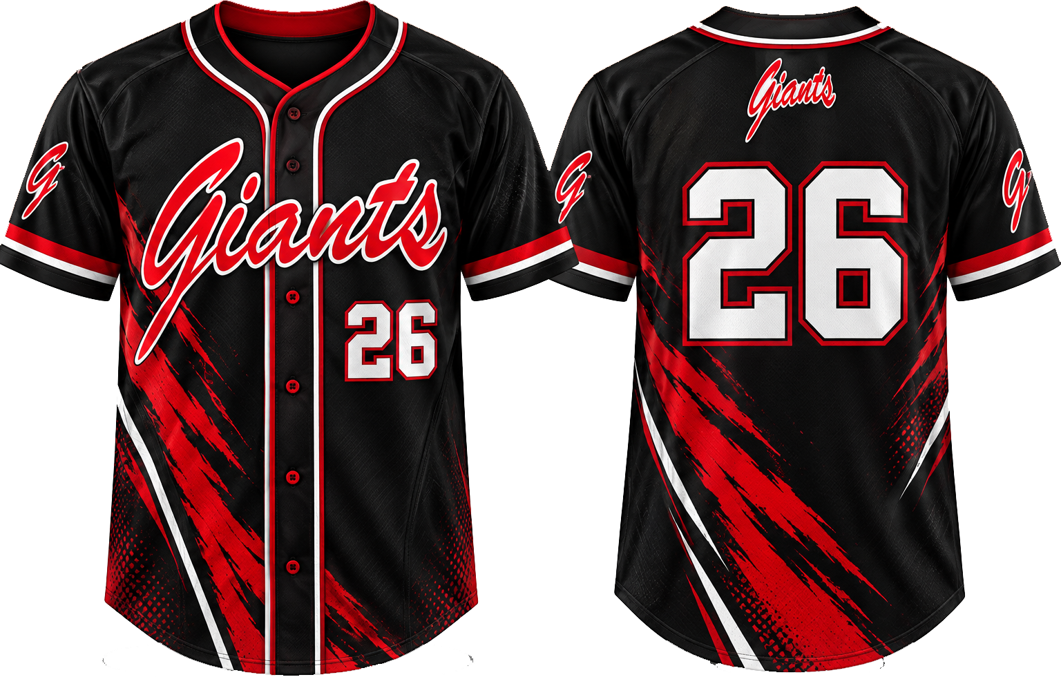 Giants Alternate Jersey, Flatback Mesh