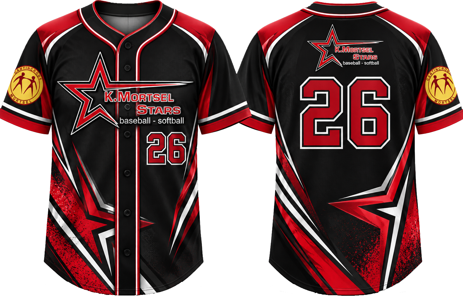 Mortsel Stars Alternate Jersey, Flatback Mesh