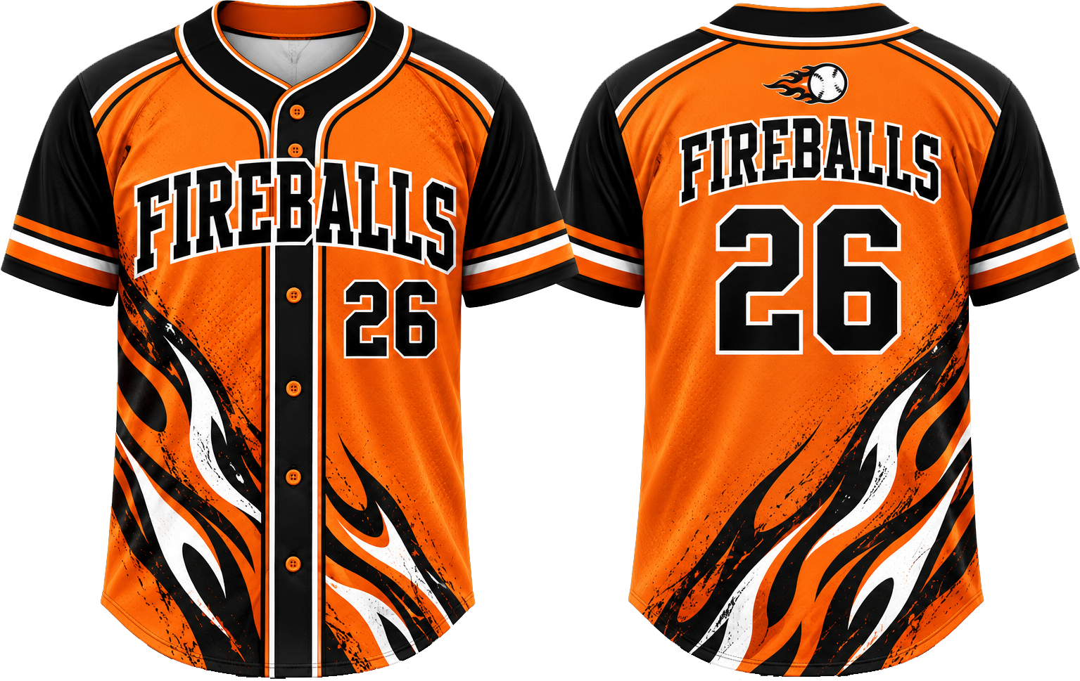 Allerhausen Fireballs Alternate Jersey, Flatback Mesh