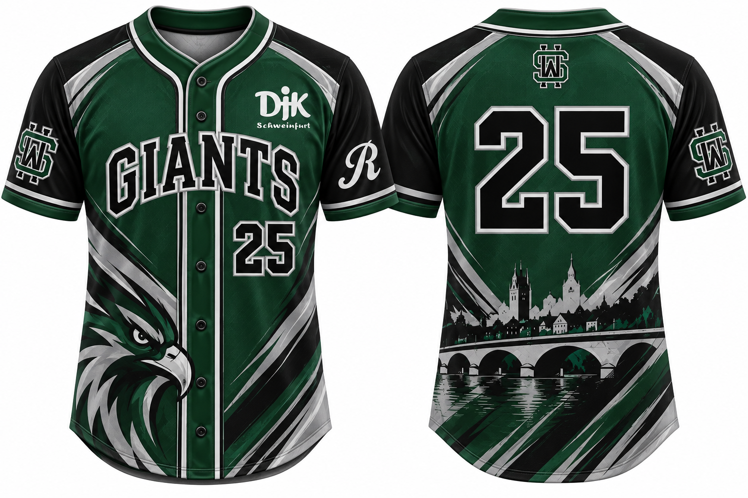 Schweinfurt Giants Alternate Jersey, Flatback Mesh