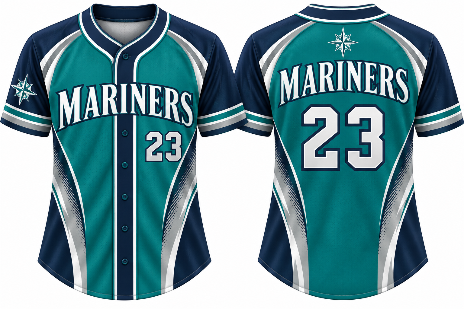 Greystone Mariners Alternate Jersey, Flatback Mesh