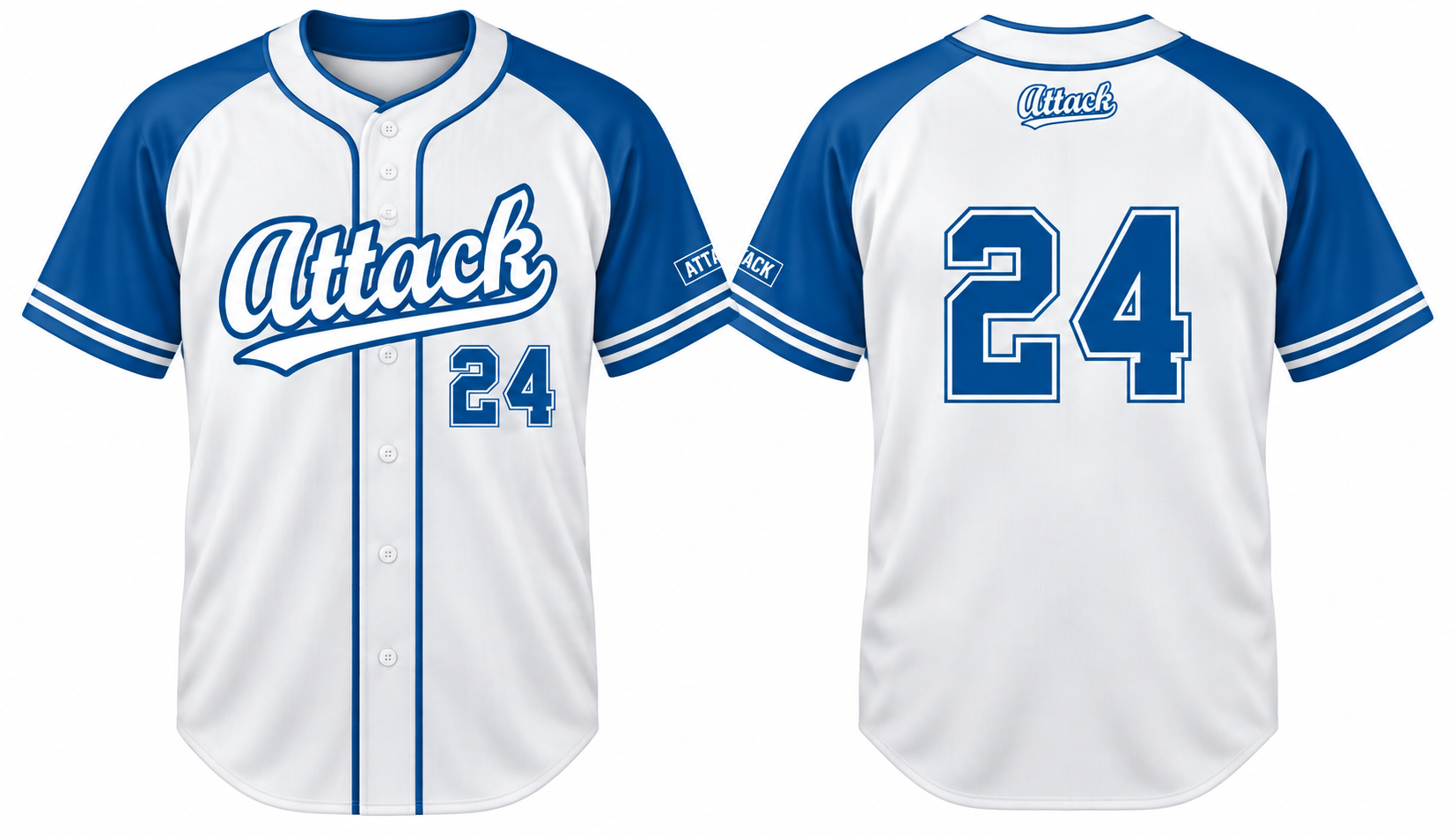 Attack Alternate Jersey, Flatback Mesh