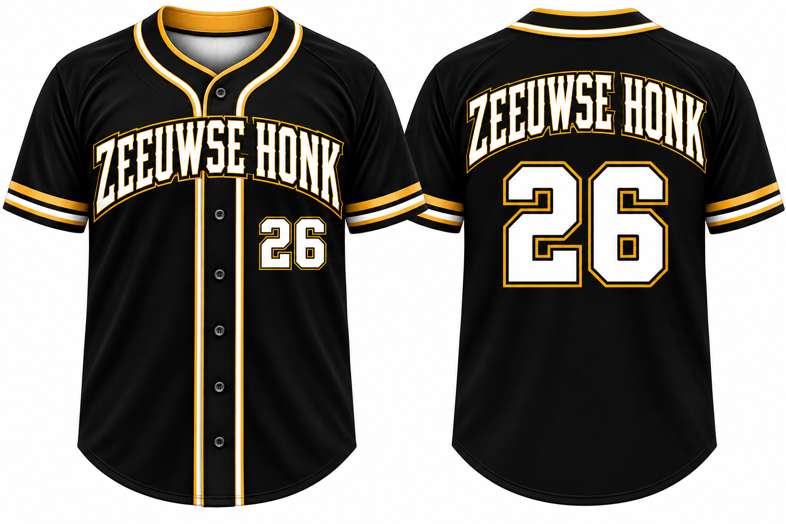 Zeeuws Honk Alternate Jersey, Flatback Mesh