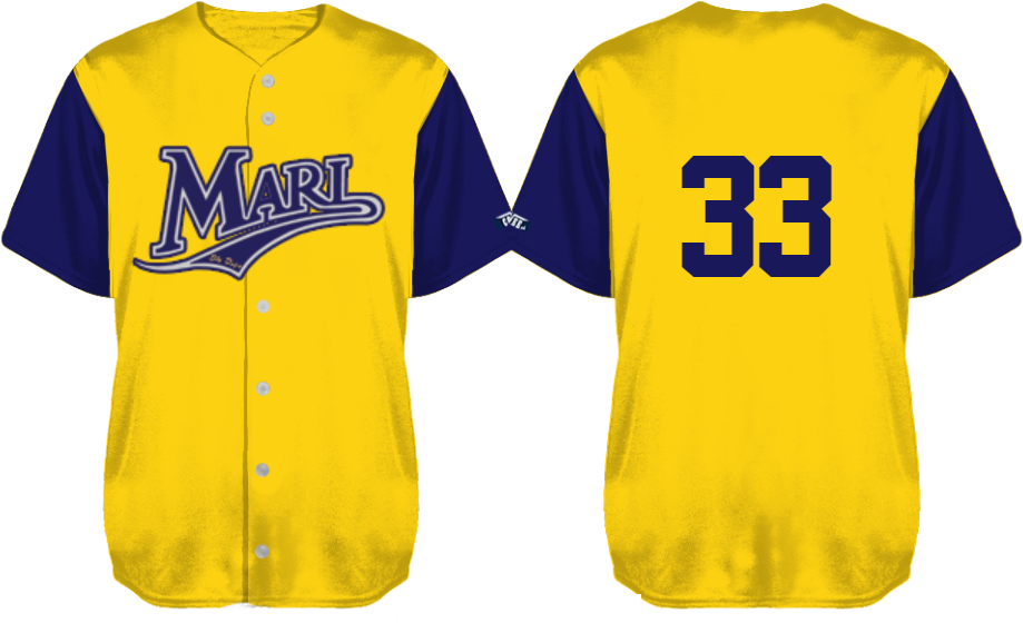 Maglia Slydogs Marl: Giallo, Maglia Flatback