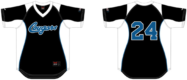 Maglia da softball Karlsruhe Cougars H-4: Maglia Flatback