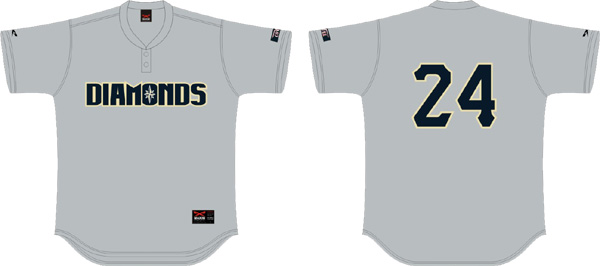 Schwerin Diamonds Jersey, 2-Button: Flatback Mesh