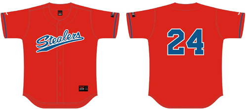 Hamburg Stealers Shirt, Flatback Mesh: Rood