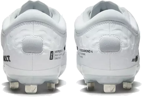 Nike Hyperdiamond 4 Elite Metal, Women: White/Black