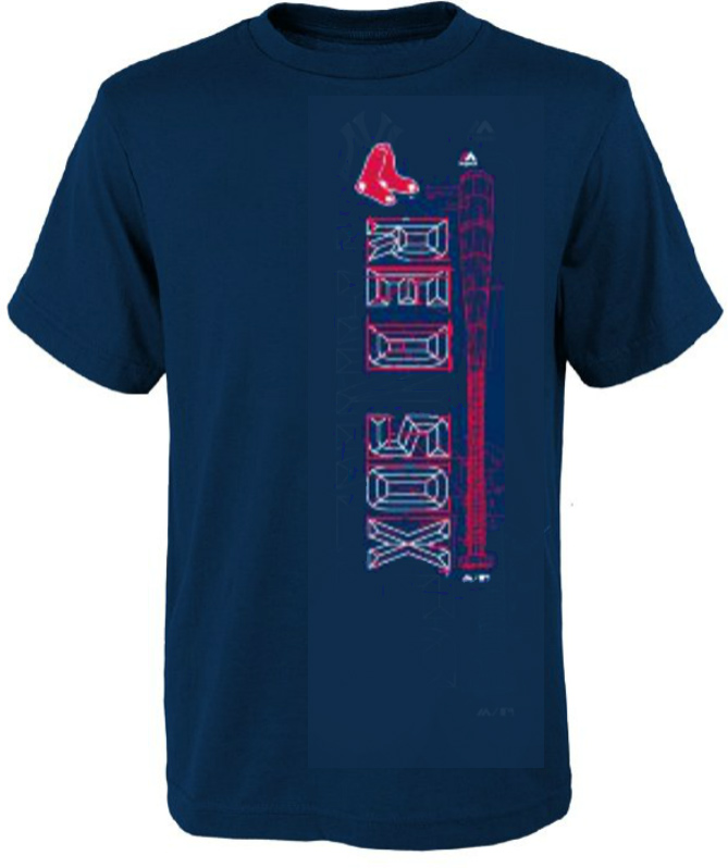 Maglietta con attrezzatura da baseball: Red Sox