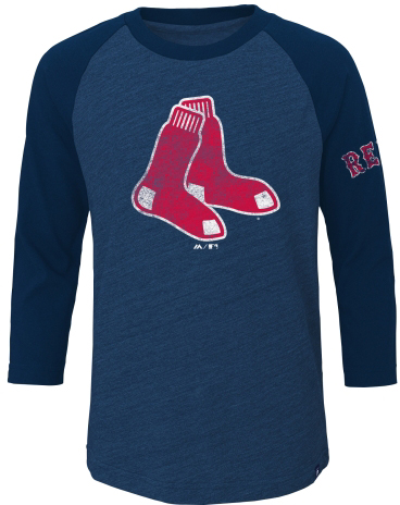 Vintage T-Shirt 3/4 mouw Red Sox, Jeugd