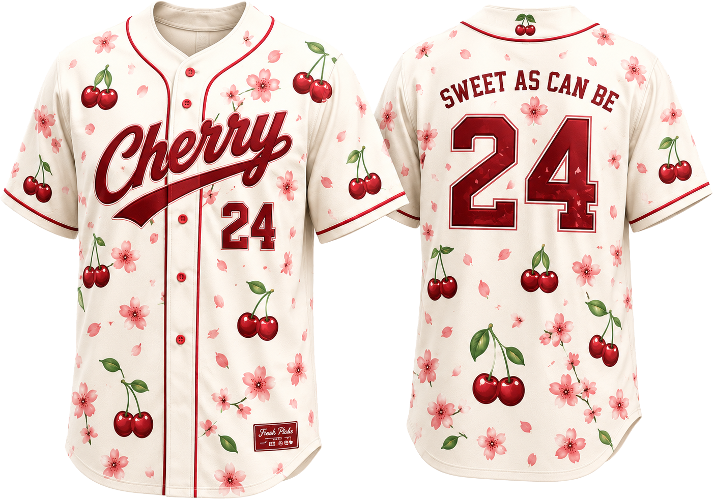 Party Jersey Mesh: Cherry