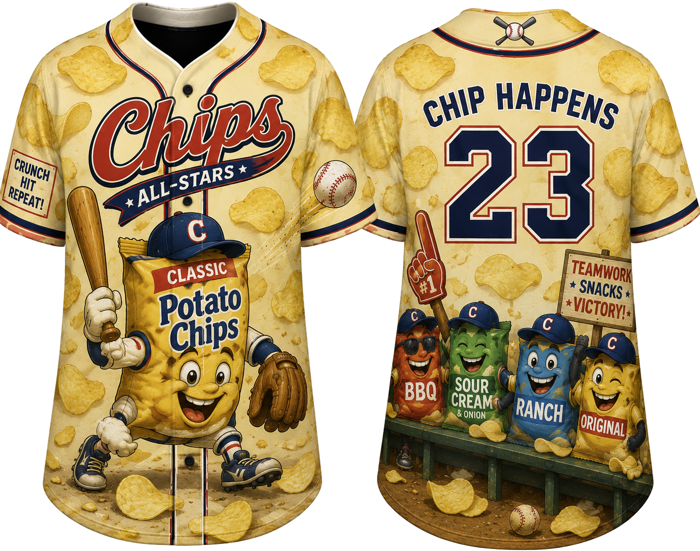 Party Jersey Mesh: Chips