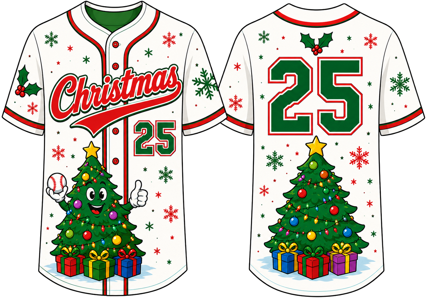 Party Jersey Mesh: Christmas Tree2