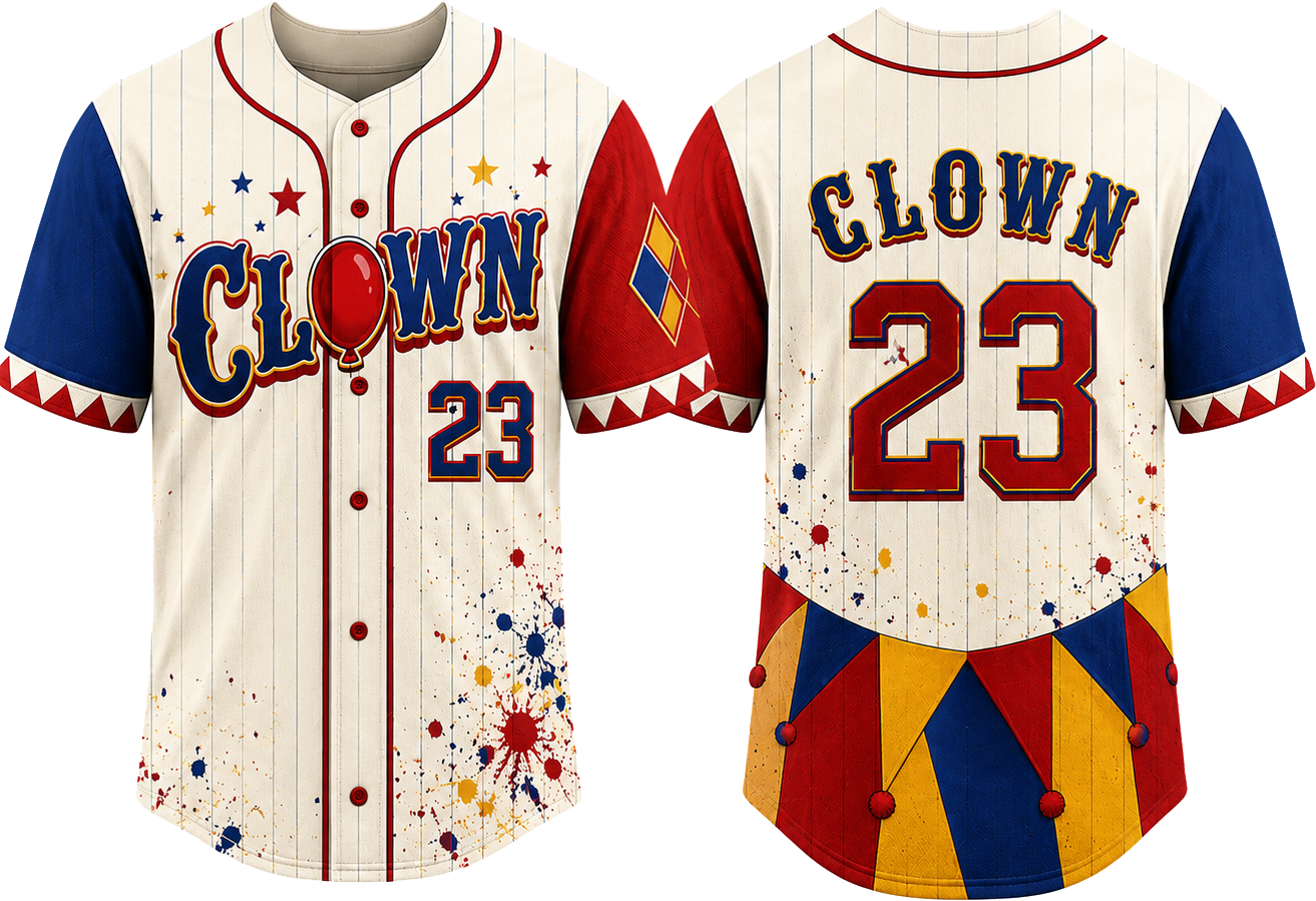 Party Jersey Mesh: Clown