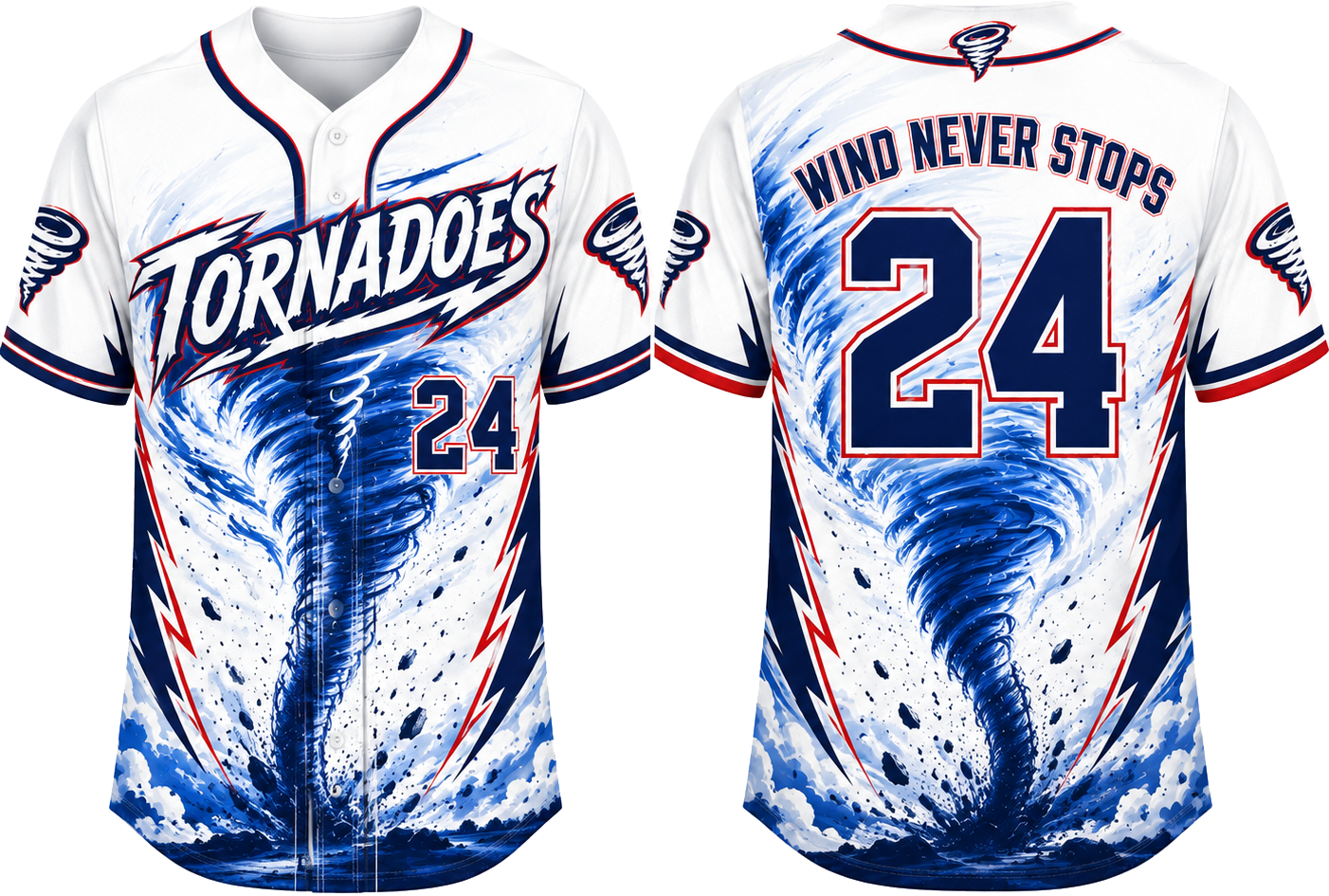Party Jersey Mesh: Tornado