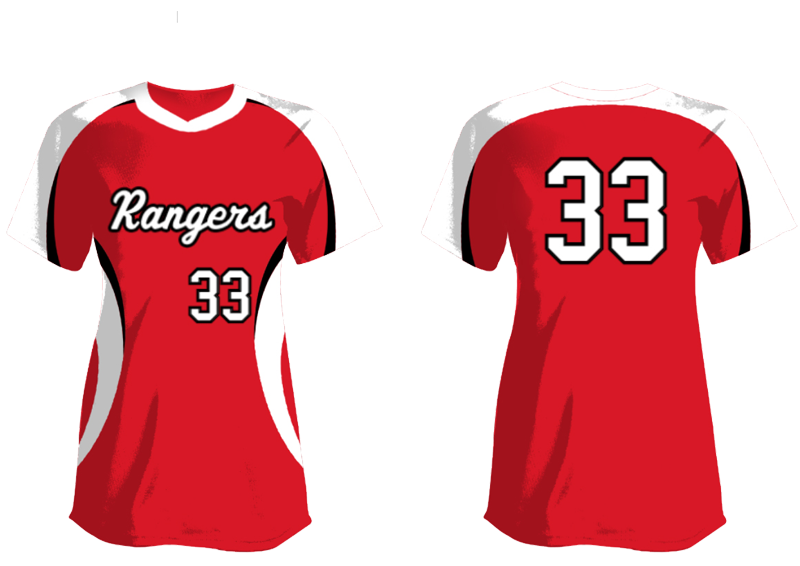 Radboud Rangers Jersey Fastpitch: Flatback mesh